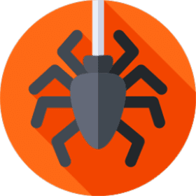 Hanging spider graphic design